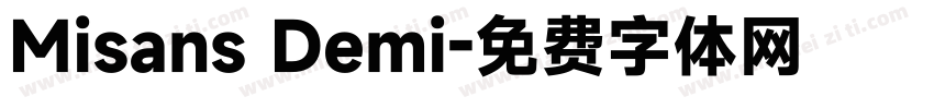 Misans Demi字体转换